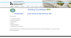 Desktop Screenshot of krehlingcountertops.com