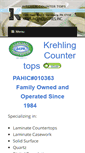 Mobile Screenshot of krehlingcountertops.com