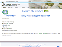 Tablet Screenshot of krehlingcountertops.com